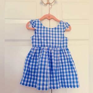 CAT & JACK | Blue Gingham Baby Girl Dress.